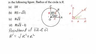 Vector: Find the resultant of three vectors OA, OB, and OC shown in the following figure. Radius of Vector: Find the resultant of three vectors OA, OB, and OC shown in the following figure. Radius of