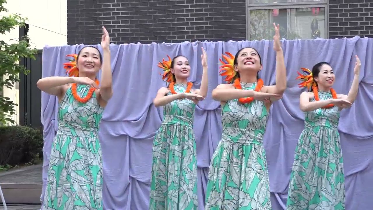 2024/7/7 下町七夕まつり フラダンス カレフアオカラー - YouTube