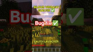 How To Fix sildur vibrant glitch?? || #shaders #viral #shorts #minecraft #zalithlauncher