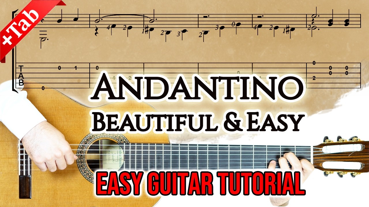 Andantino by Carulli | Beautiful Classical Guitar Tutorial (+Slow Tabs)