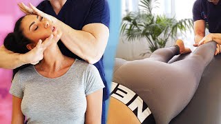 ITALIAN MODEL gets a SATISFYING FULL BODY Treatment | Osteopathy / Chiropractic Session