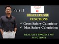 SQL Functions Examples: Gross Salary Calculator & Max Salary Calculation | Functions in SQL