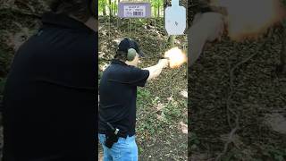 HOT 9mm+P VS .45 ACP+P from Short Barrels from 14 Yards! Underwood JHP 115 gr VS 185 gr