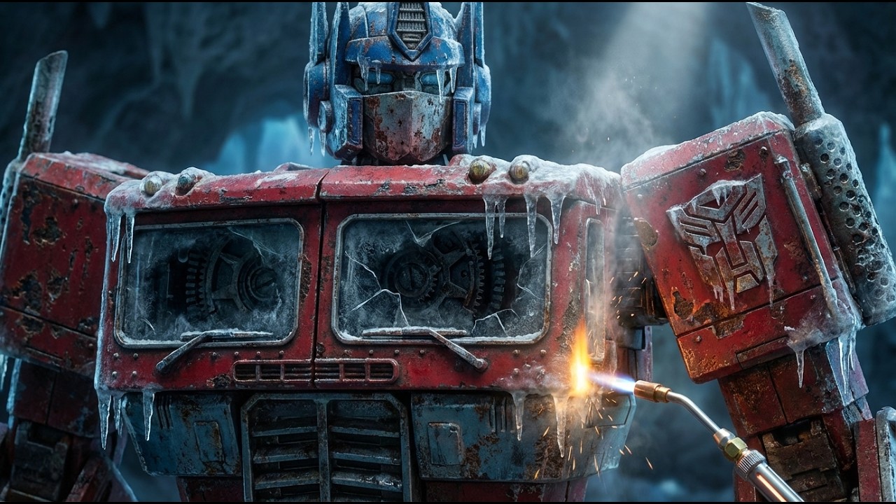 Restoring OPTIMUS PRIME Frozen in -71°C Ice: 17 Minutes Extreme ASMR | ASMR