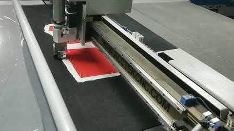 Show CCD function --AccTek cnc oscillating knife cutting machine/vibrating knife cutter