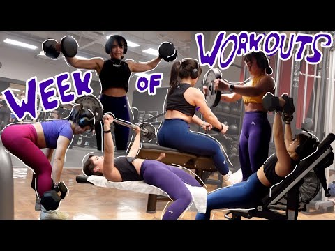 week of workouts | my current5 day split | upper/lower body workouts‍️ - week of workouts | my current5 day split | upper/lower body workouts‍️