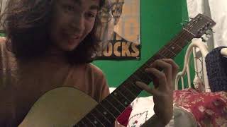 practicing scales on guitar