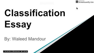 Classification Essay Made Simple