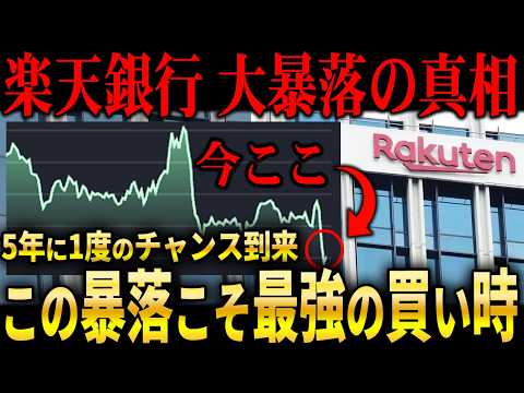 【緊急速報】楽天銀行大暴落‼︎たった2日で-1500円以上…再編の真相と買い時のタイミングを徹底解説 【ゆっくり解説】