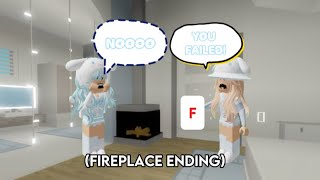 oops! i failed my math test (FIREPLACE ENDING) *with no voice reveal* | Roblox
