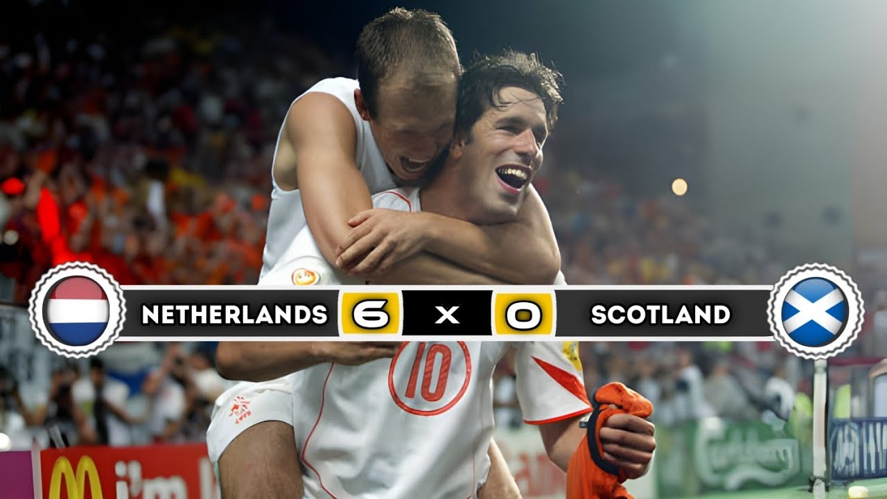 Netherlands 🇳🇱 × 🏴󠁧󠁢󠁳󠁣󠁴󠁿 Scotland | 6 × 0 | HIGHLIGHTS | Qalification euro 2004