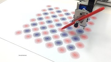 DRAWING MACHINE 18 | Grid of rectangles with round corners (Pen Plotter Art w/ AxiDraw, Processing)
