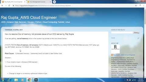 How To Resolve Out Of Memory: Kill Process Issue Of Our EC2 Server | AWS in English | Raj Gupta