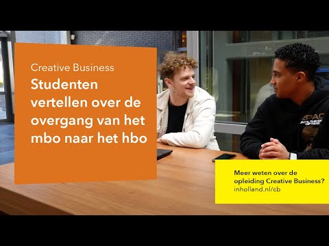 Inholland Haarlem - Creative Business: de overgang van mbo naar hbo