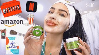 Self Quarantine Routine Day In My Life At Home Glow Up Fun Ideas