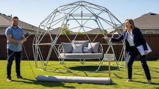 They Banned My Hammock, So I Built a Suspended Geodesic Dome and Called It Architecture!