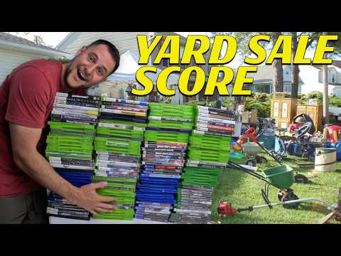 The Biggest Yard Sale Score! Huge Xbox 360 Collection! Insane Retro Video Game Finds. thumbnail