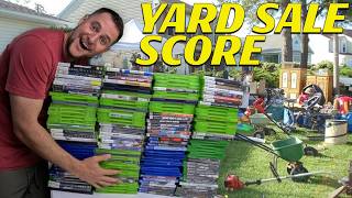 The Biggest Yard Sale Score! Huge Xbox 360 Collection! Insane Retro Video Game Finds.