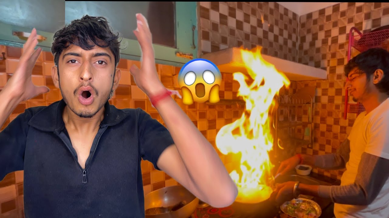 Khana banate lagi  kitchen mai aag 😱🔥 