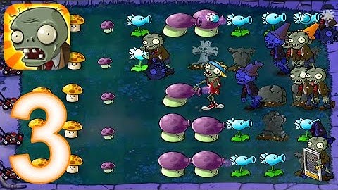 Plants vs. Zombies | Gameplay Walkthrough Part 3 - Night: Levels 1-5 (IOS And Android)
