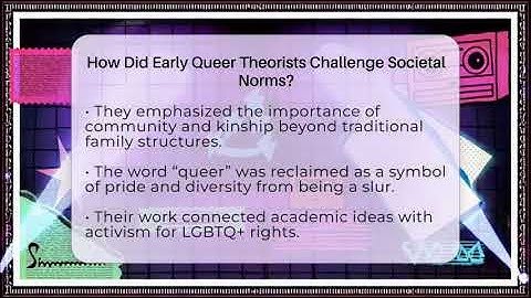 How Did Early Queer Theorists Challenge Societal Norms? - Queer Teens United