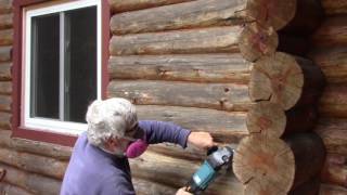 Cabin Projects: Prepping the Logs for Refinishing