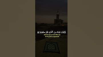 { وَتَوَلَّىٰ عَنْهُمْ وَقَالَ يَا أَسَفَىٰ عَلَىٰ يُوسُفَ } تلاوة خاشعة من سورة يوسف #اكسبلور #لايك