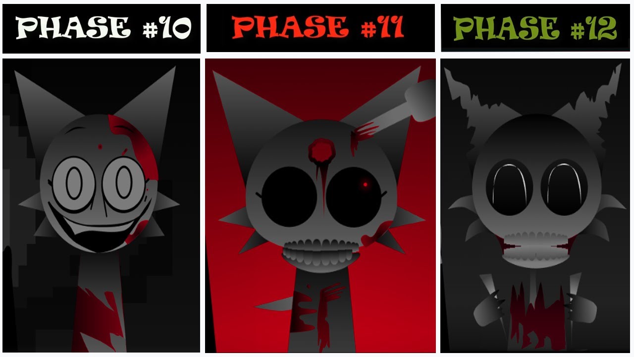 ALL CHARACTERS Sprunki Phase 10 VS Phase 11 VS Phase 12 Incredibox ...