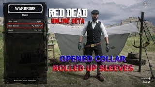 How To OPEN COLLAR & ROLL UP SLEEVES Outfits - Red Dead Redemption 2 ONLINE Tips Secrets