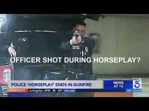 Police officer shoots fellow cop in absurd 'horseplay' incident
