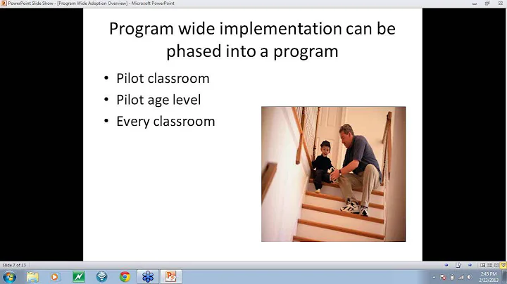 Overview of program wide implementation of the Pyramid Model in Wisconsin