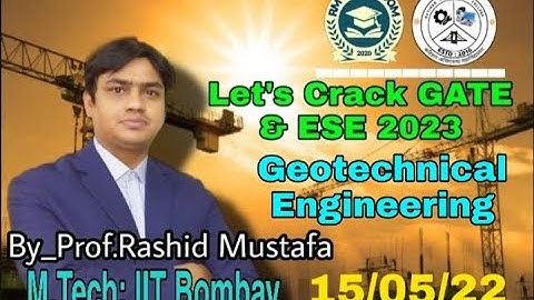 Geotechnical Engineering Question Solution | Community Section | RM Classroom | Prof. Rashid Mustafa