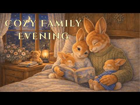 A Cozy Family Evening in The Quiet Forest | Cozy Storybook Music thumbnail