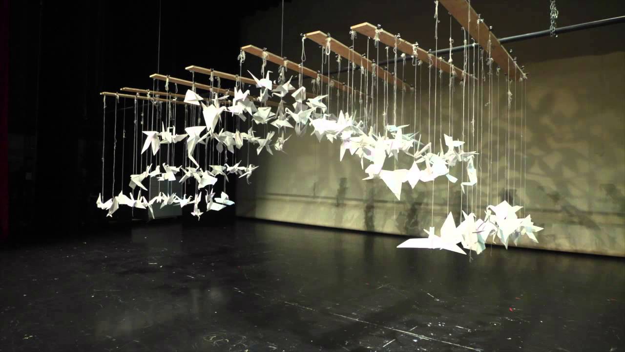 Origami Birds Installation Video - Tati - YouTube