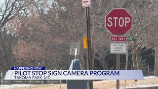 Pilot stop sign camera program starting in Takoma Park