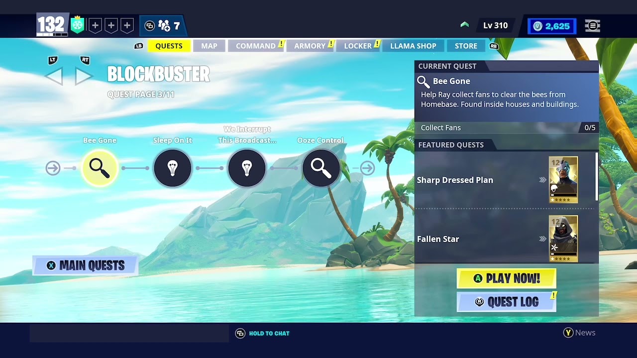 Collect fans Bee Gone Blockbuster event Fortnite Save The World