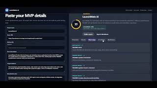 LaunchMate AI — AI Tool That Checks If Your MVP Is Ready for Launch 🚀 | Hackathon Demo