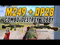 FIRE 147 BULLETS - DESTROYS LOBBY WITH M249 AND DP28 | Google Eteon VOICE OVER