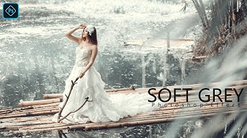 Soft Grey Color Grading Effect || Photoshop CC Tutorial