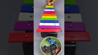 🚗 Smooth Diecast Car ASMR – Relaxing Rolling Sounds ✨#asmr #satisfying #marblerun #xylophone