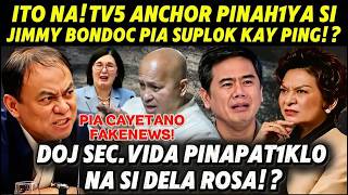 LIVE TODAY|TV5 ANCHOR PINAH1YA SI JIMMY BONDOC|SEC.VIDA PINAPAT1KL0 NA SI DELA ROSA|PIA FAKENEWS?