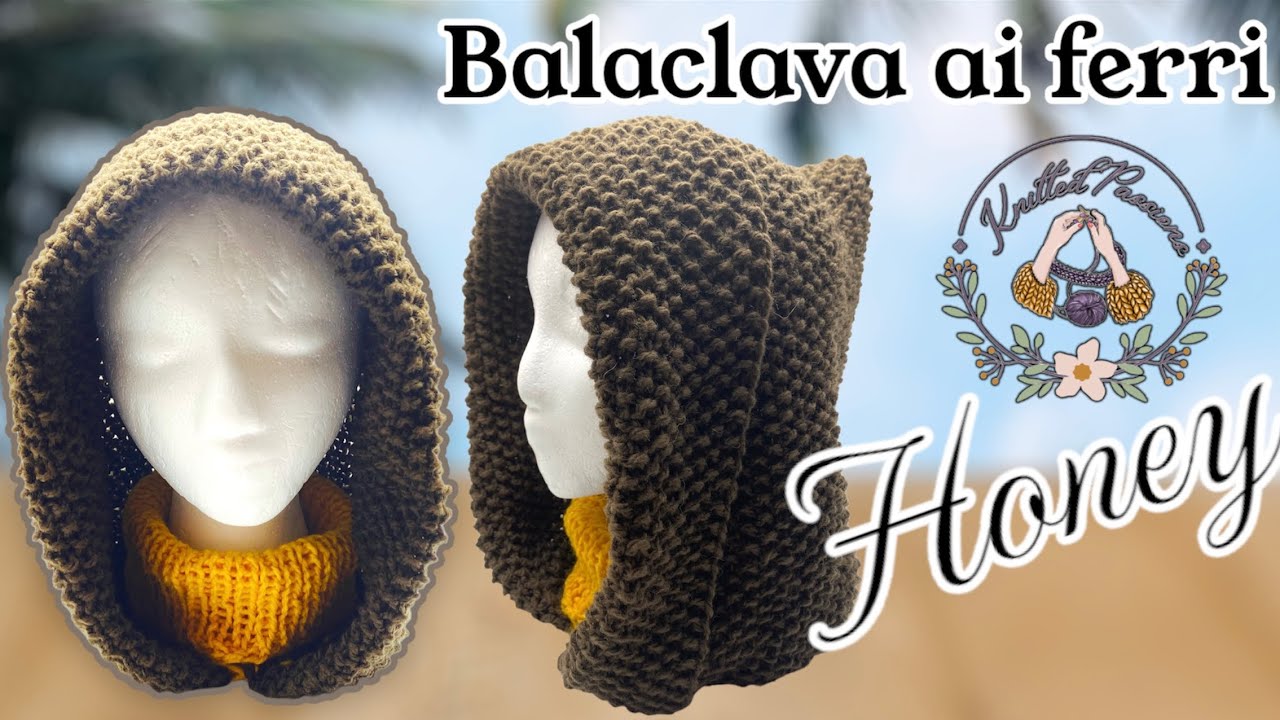 Balaclava facile ai ferri “Honey”