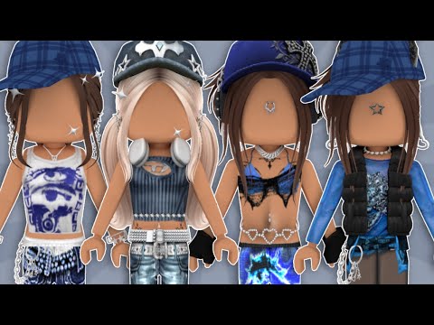 ͟͟͞♡ ✧˖° ♡⸝⸝ Y2K in 2023  Blue jean outfits, Edgy girls, Roblox emo outfits