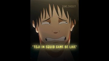 "Toji in squid game 🎮" || Toji || Squid game || Nada Nada (Slowed) || #edit #shorts