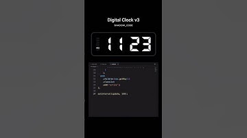 Digital Clock ⏰ #shorts #html #css #javascript #programming  #webdevelopment #cssanimation