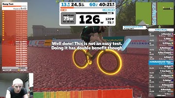 Live Zwift Ramp test