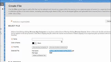 Adding Content to a Folder in Blackboard