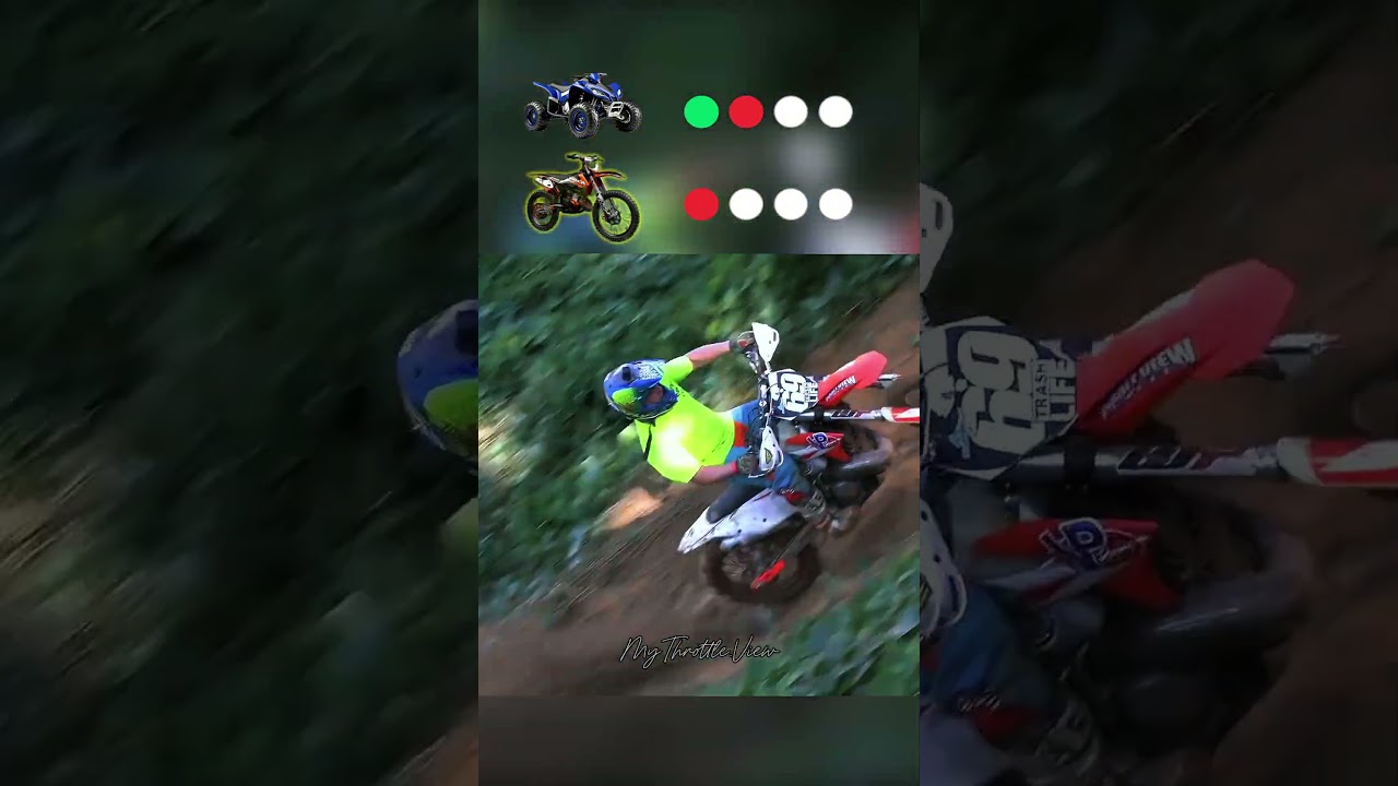 🔥 Dirtbike vs ATV – Who Wins the Hill Climb?