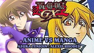 Yugioh Anime Vs Manga Analysis 4 Asuka Tenjoin alexis Rhodes