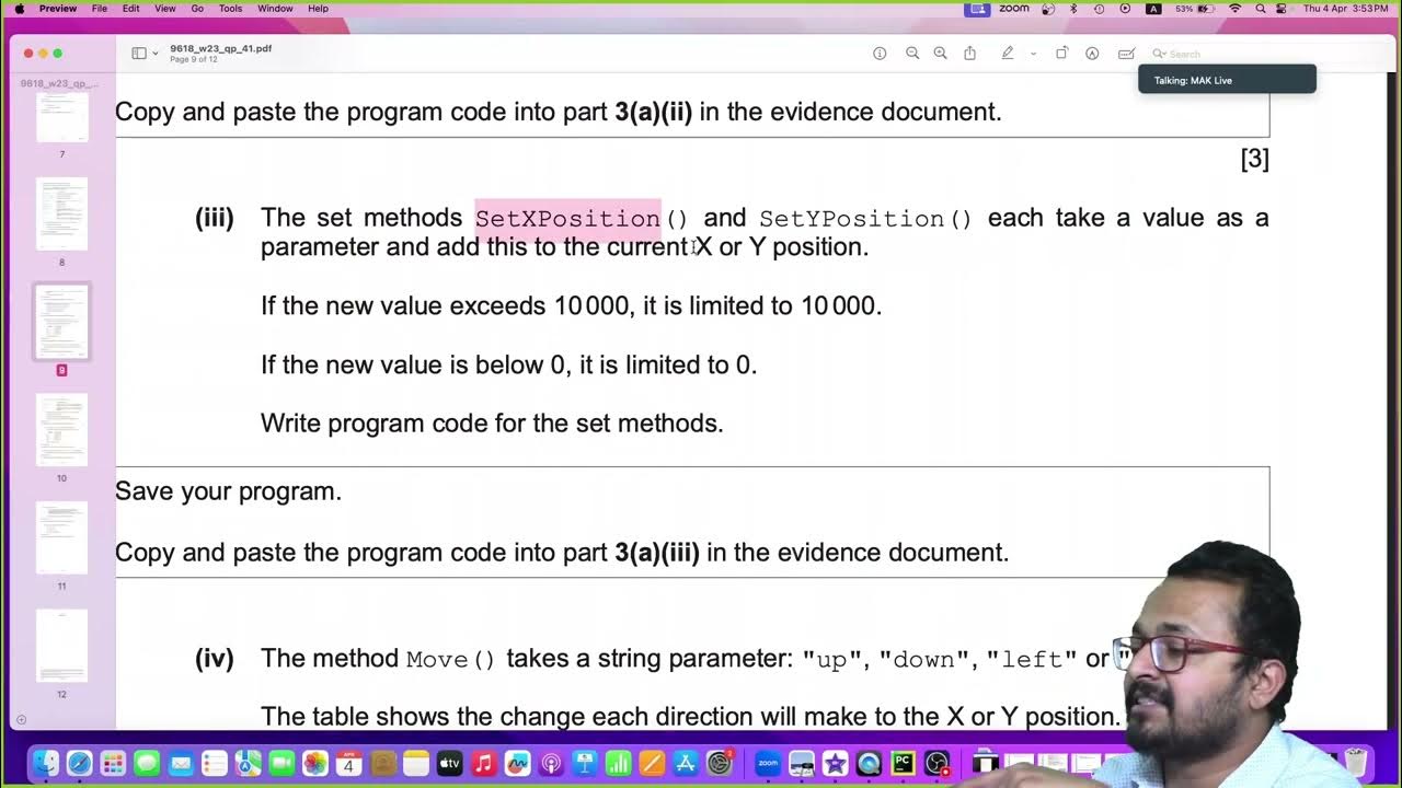 A level computer science paper 4 9618 oct nov 2023 41 question